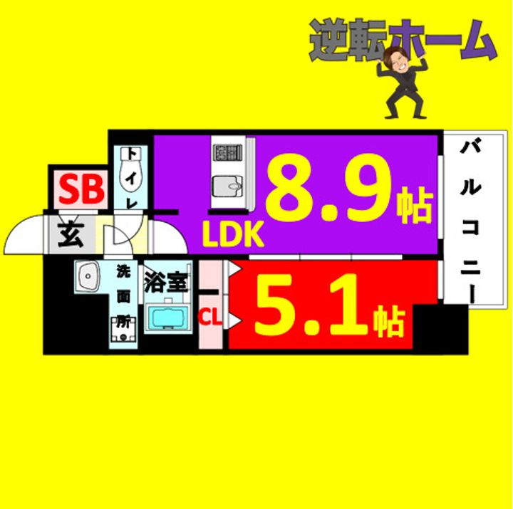 メイクス熱田神宮の間取り