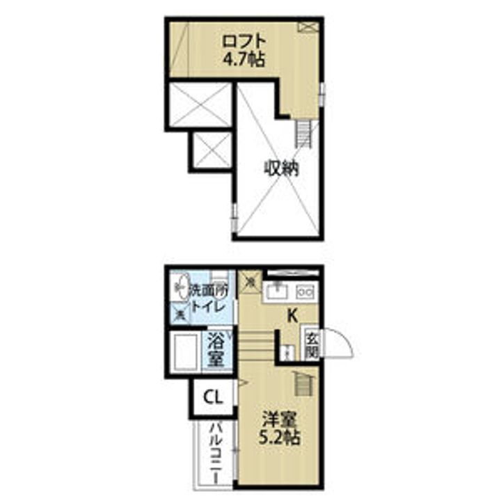 CRASTINE芝町(クラスティーネシバマチ)の間取り