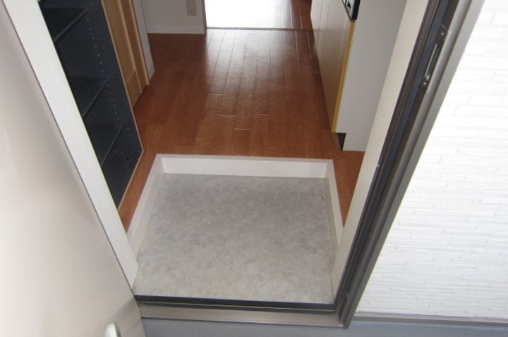 テラコッタの玄関