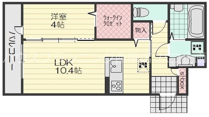 広島県広島市安佐南区大町東3丁目の賃貸アパートの間取り