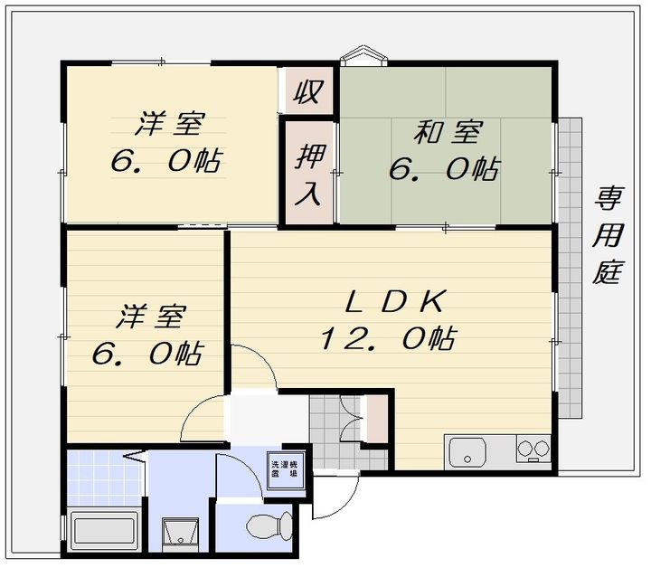 メイハイム Aの間取り