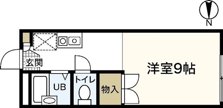 広島県広島市安佐南区祇園6丁目の賃貸アパートの間取り