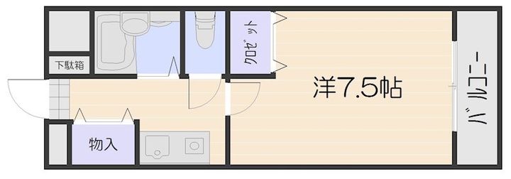 ステューディオせせらぎの間取り