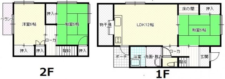 広島県広島市安佐南区伴中央6丁目(一戸建)の賃貸物件の間取り
