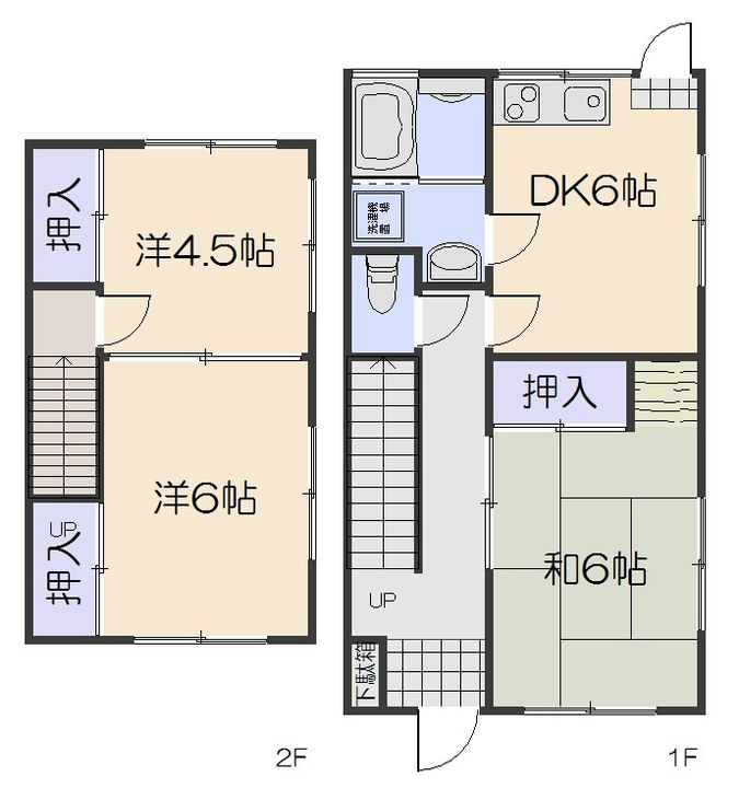 広島県広島市西区己斐上3丁目(一戸建)の賃貸物件の間取り