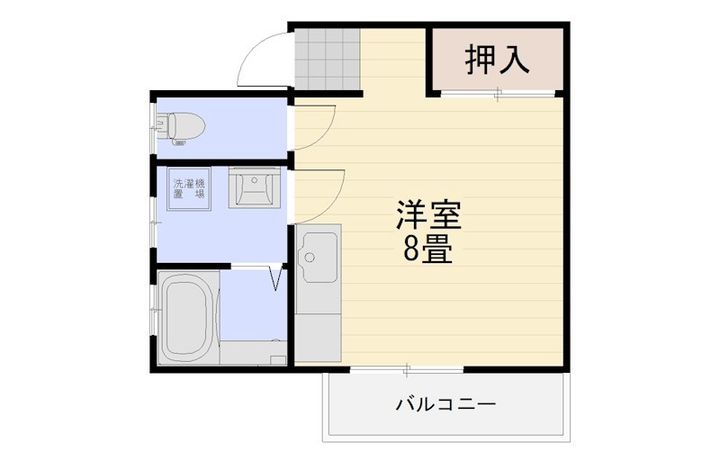 広島県広島市西区草津東1丁目の賃貸アパートの間取り