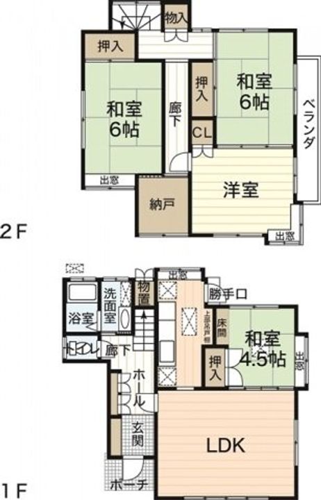 広島県広島市安佐南区上安2丁目(一戸建)の賃貸物件の間取り