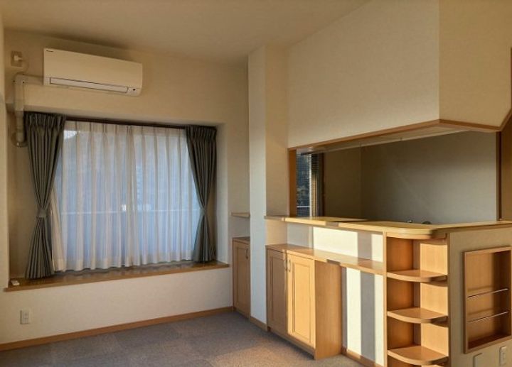 広島県広島市安佐南区緑井6丁目の賃貸マンションの居間
