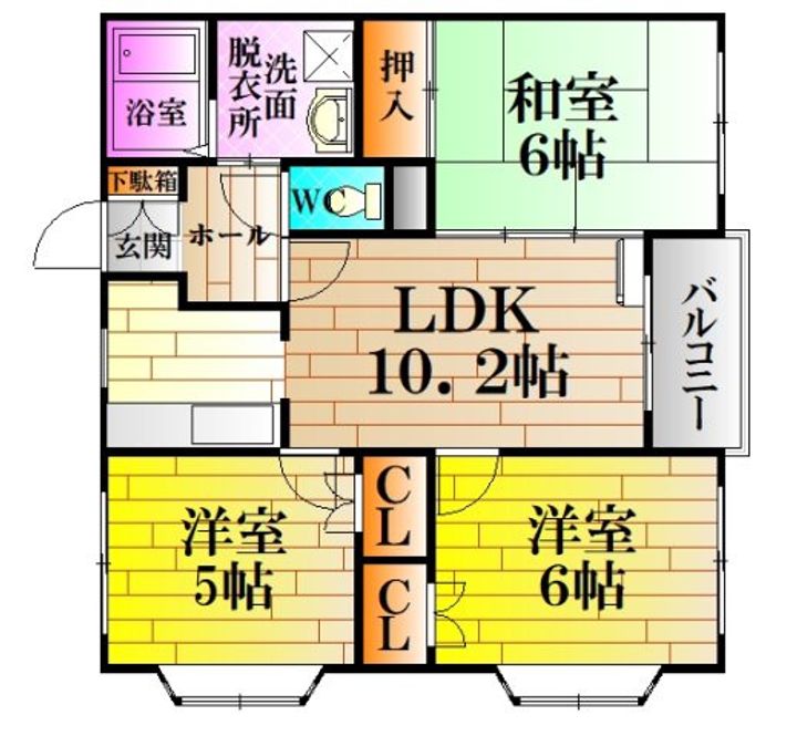 レジデンス白井Iの間取り