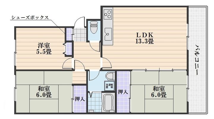 メゾン大町の間取り