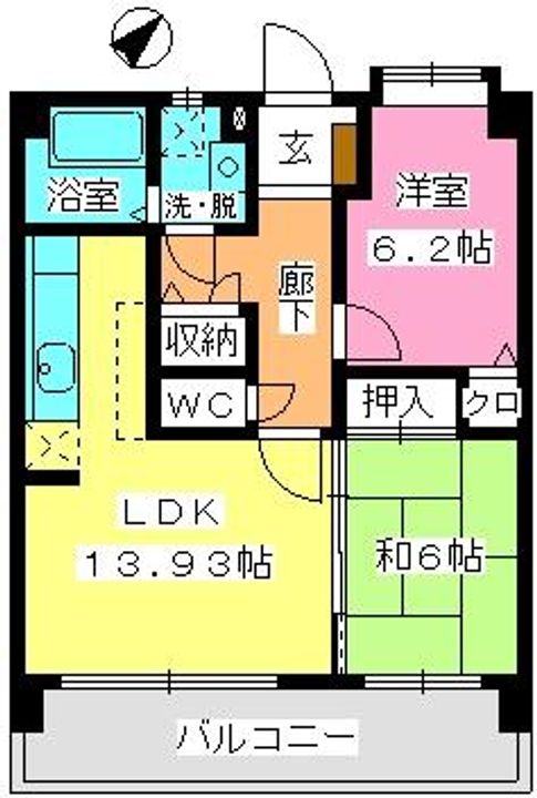 プロシード日佐503の間取り