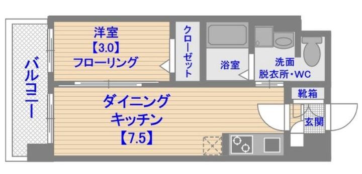 グランフォーレプライム博多の間取り