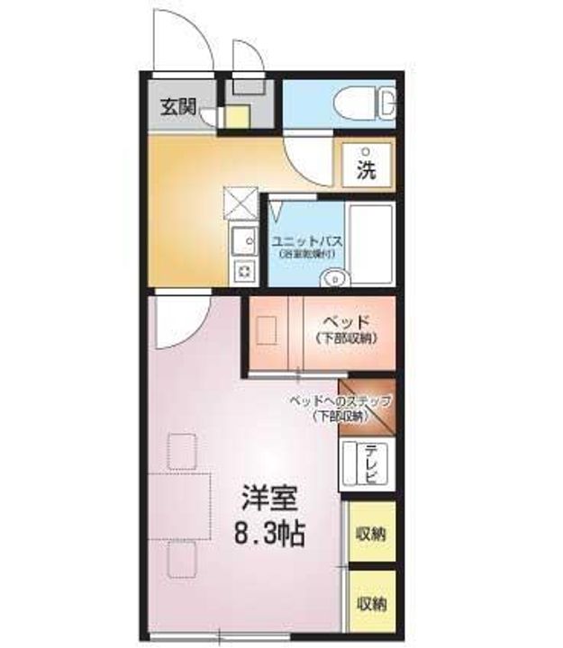 レオパレスすなた210の間取り
