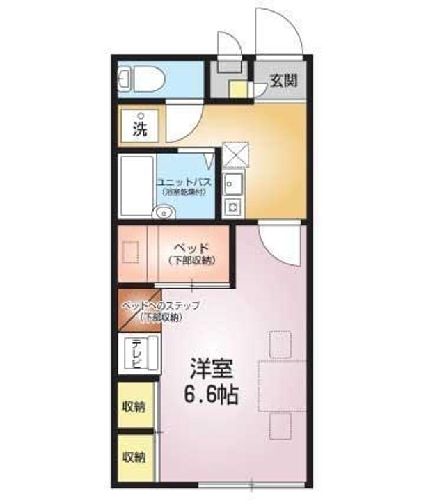 レオパレスFine206の間取り