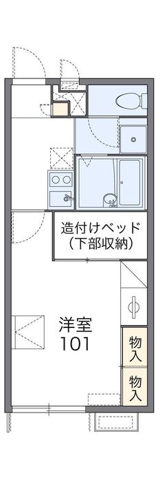 レオパレス桜坂115の間取り