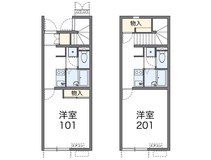 レオネクストアルタイル106の間取り