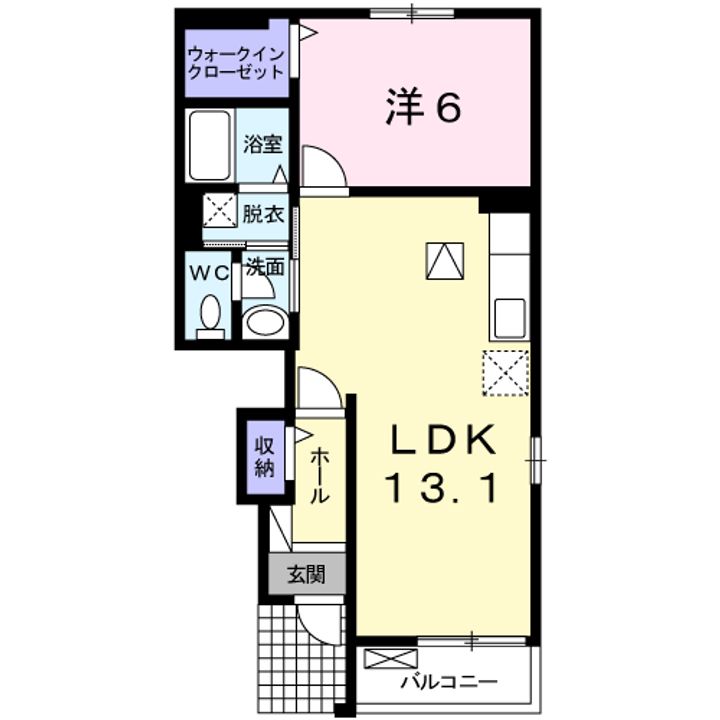 パティオ Ⅰの間取り