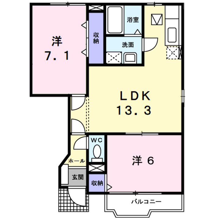 カーサ ラウレールⅠの間取り