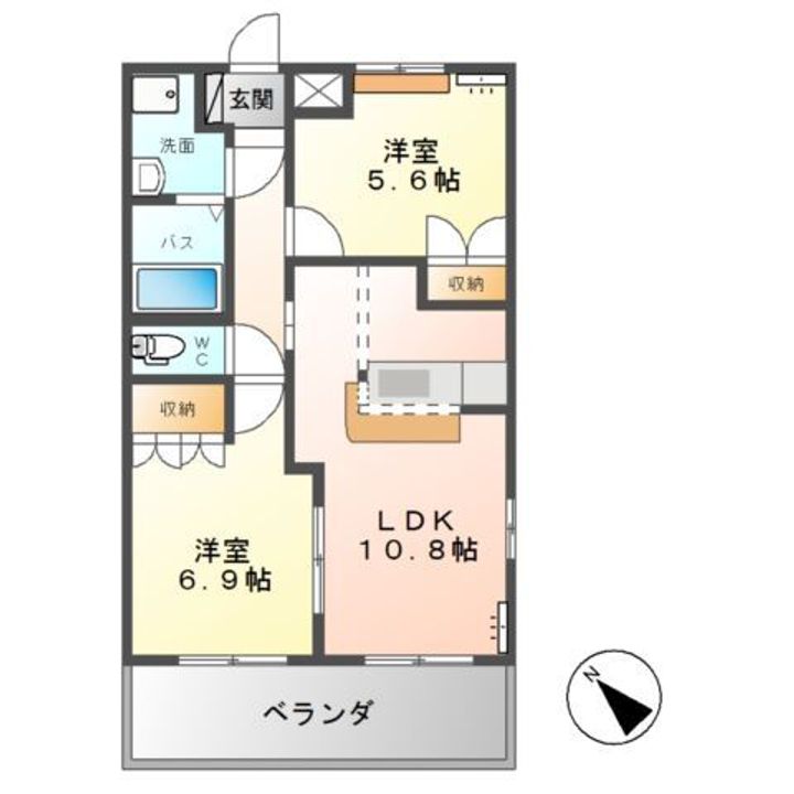 ふらわ〜ガーデン・波崎Aの間取り