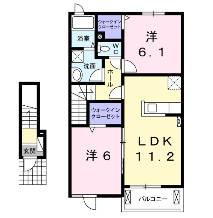 ミッド ヴィラⅡの間取り