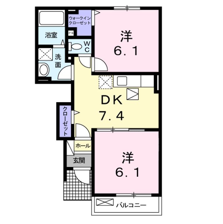 クレアールの間取り