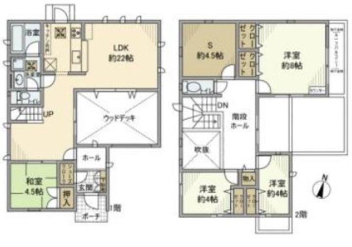 神奈川県逗子市久木8丁目(一戸建)の賃貸物件の間取り