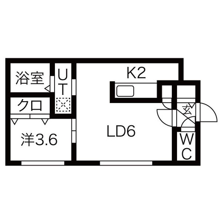 PURE GOLD(ピュアゴールド)305の間取り
