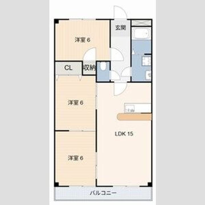 パールスクエア2Cの間取り