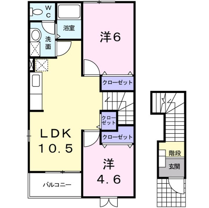 ピーコックYの間取り