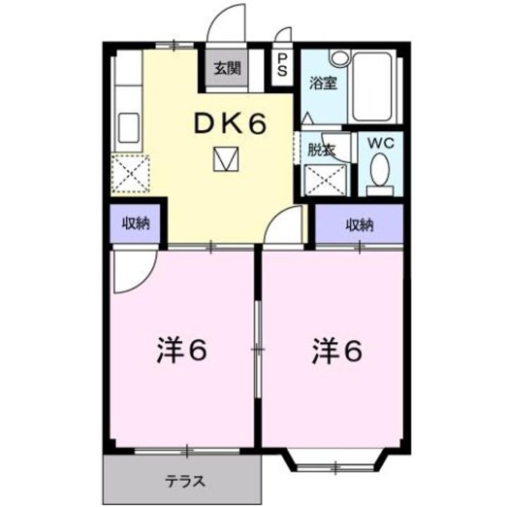 メゾン雅の間取り