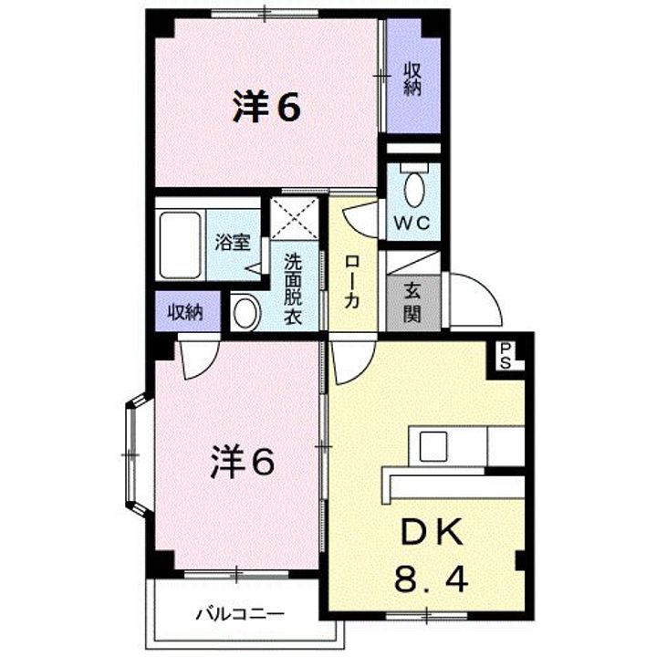 Luna Ⅱ202の間取り