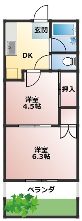 コーポST103の間取り