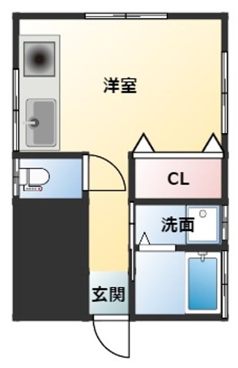 植里アパートの間取り