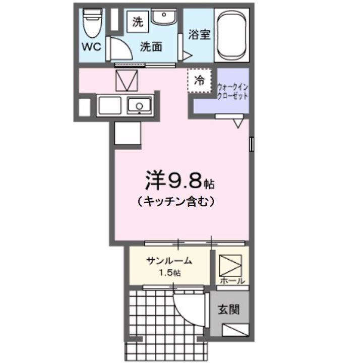 レジデンス KIDA−Cの間取り