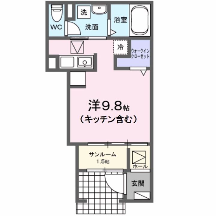 レジデンス KIDA−Cの間取り