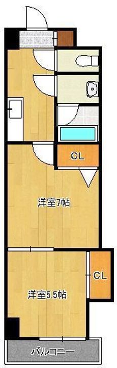 中津口センタービルの間取り