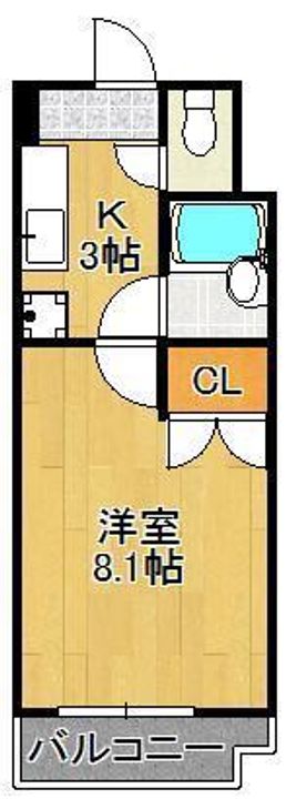 F′s flats古船場の間取り