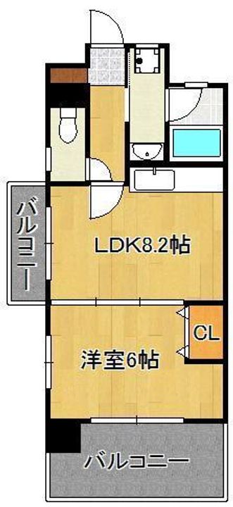 ラフィーネ小倉の間取り