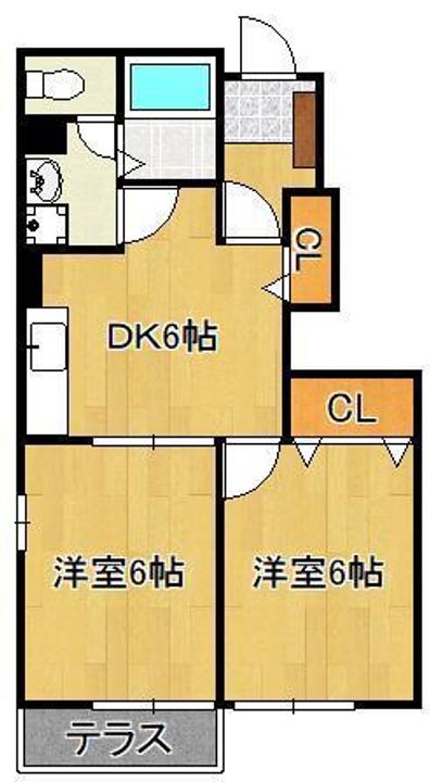 ダンケ吉志の間取り