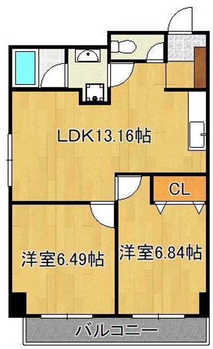 タカフジ・アパートメントの間取り
