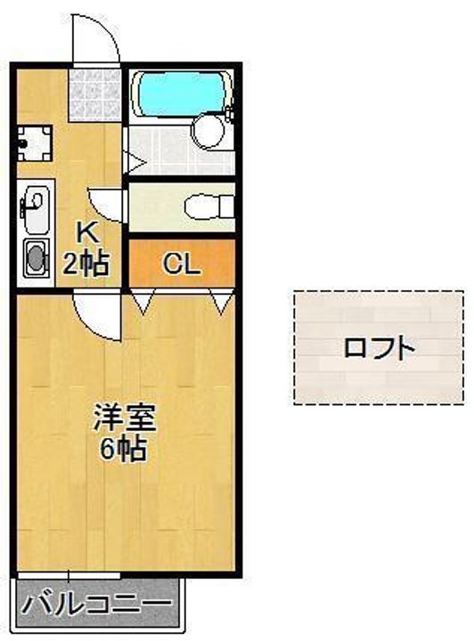 エクシヴ大里Ⅱの間取り