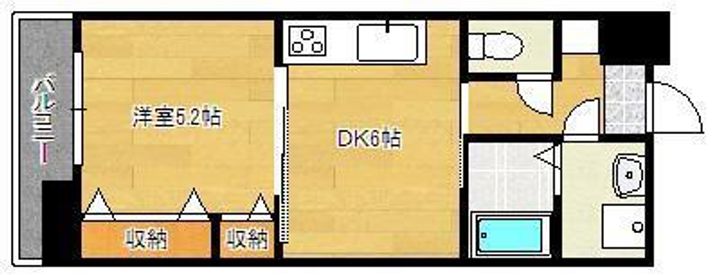 アースコートY’sシティ香春口の間取り