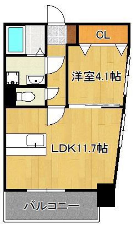 ERIOS COURT 中津口の間取り
