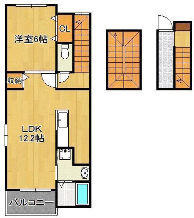ポルタコスタⅡ Bの間取り