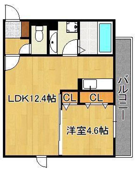 Polonia Matsubara A棟の間取り