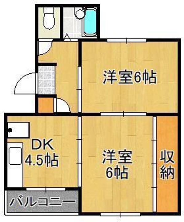 ヴィラナリー門司1棟の間取り