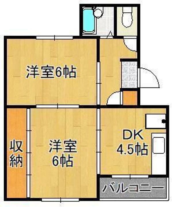 ヴィラナリー門司3棟の間取り