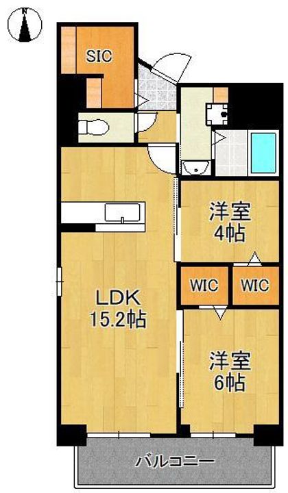 Mys Casetta Kokura -ミースカセッタ小倉-の間取り