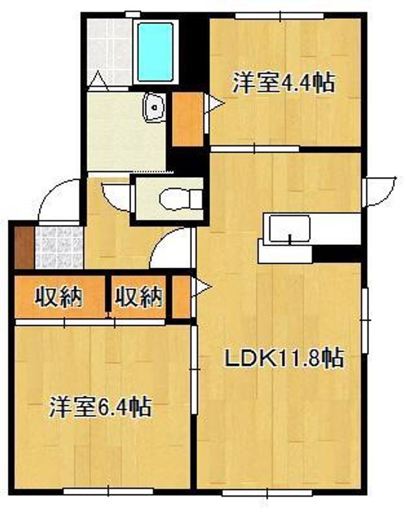 ウェールス中吉田 A棟の間取り