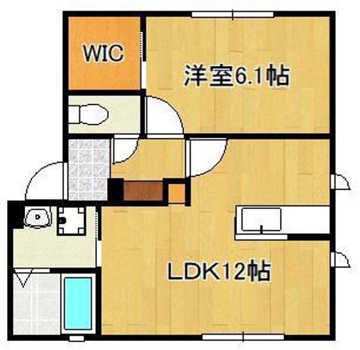 シャーメゾン津田 B棟の間取り